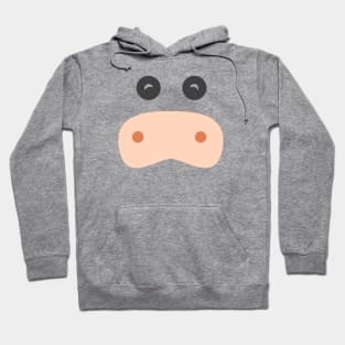 Cute Cow Face Hoodie